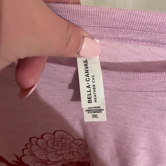BELLA CANVAS 3XL Mauve Uterus Serpent Tee - Picture 3 of 3